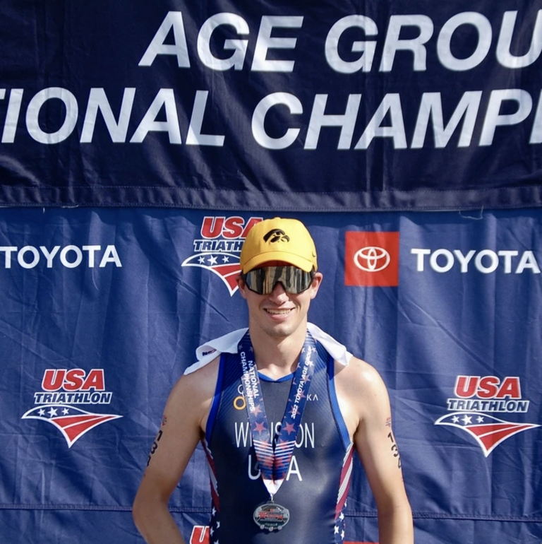 Zac at Triathlon